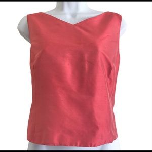 Vintage Canvasbacks Sleeveless Silk Blouse Sz M